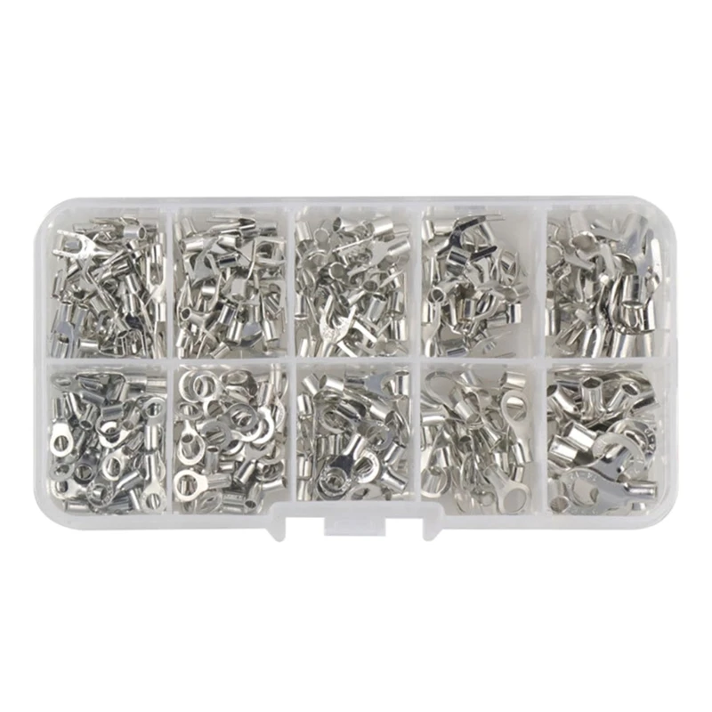 

320pcs Tin-Plated-Copper Terminals Assortment Kit Wire Crimp Connectors