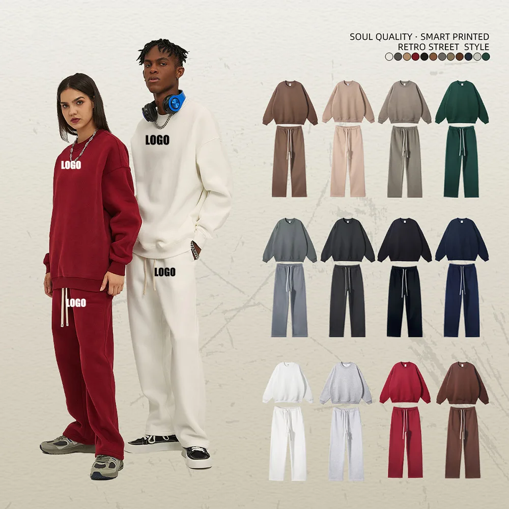 Мужской и женский комплект из 2 предметов хлопка полиэстера с логотипом на заказ