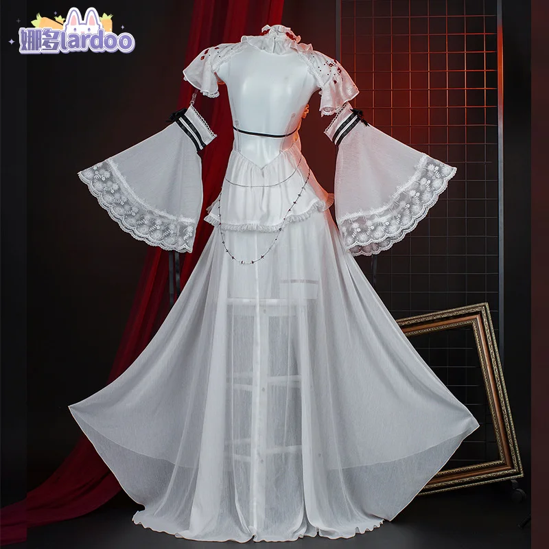 Coquelic косплей костюм парик игра дорога до нигде белое платье сексуальная форма