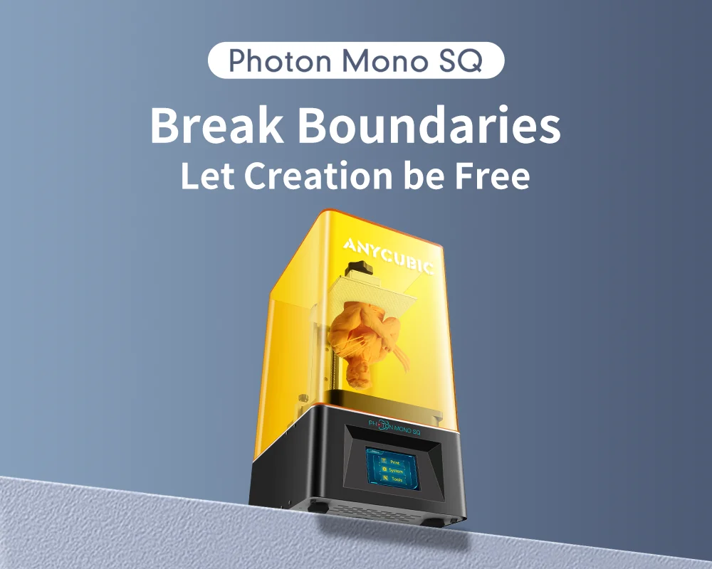 3D принтер ANYCUBIC LCD Photon Mono SQ Регулируемая УФ-мощность печать с мытьем и выдержкой 2 0
