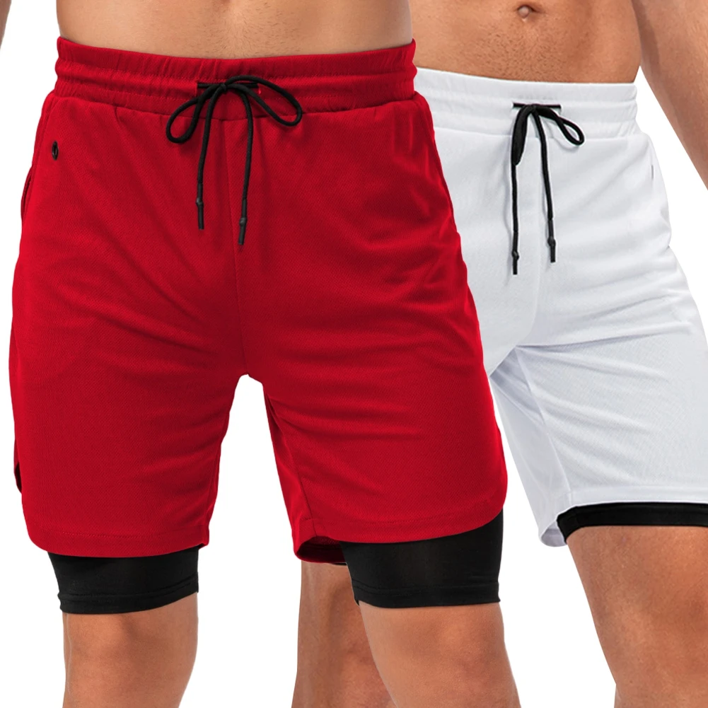 

Sports Shorts New Style Double Layer Anti-glare with Headphone Hole