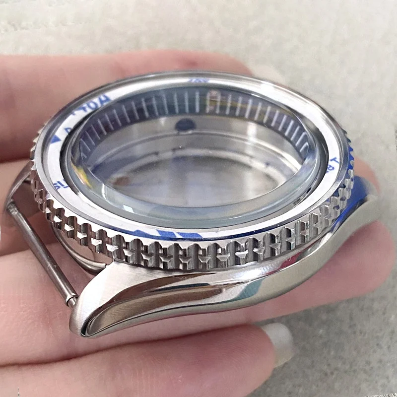 Mod Seiko SKX007 SKX009 SRPD Watch Cases fit NH35 NH36 7S 4R Janpa Movement Black S crown Men Diver NH35 Replace Dome Glass Case