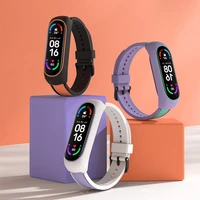 silicone sports bracelet for xiaomi mi band 7 6 smart watchband miband 5 breathable wrist belt pulseira correa mi band 4 3 strap