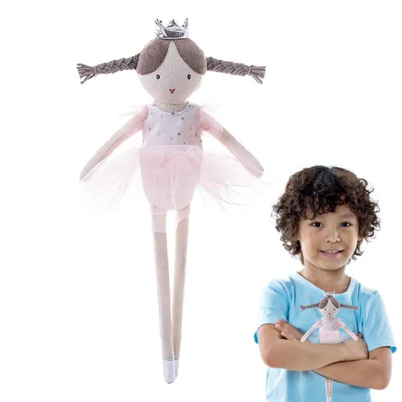 

Розовая мягкая балетная кукла, плюшевые игрушки, детские игрушки для ролевых игр, плюшевая кукла с длинными ногами, мягкие спящие куклы для детей