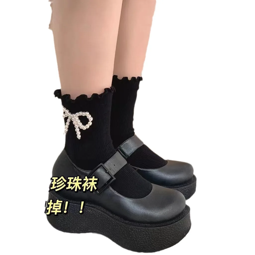 Женские хлопковые носки с цветочным принтом