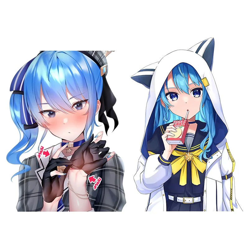 

CG Suisei Hololive Anime Girl Funny Car Stickers Vinyl Decal Car Windows Laptop Car Styling Auto Decor