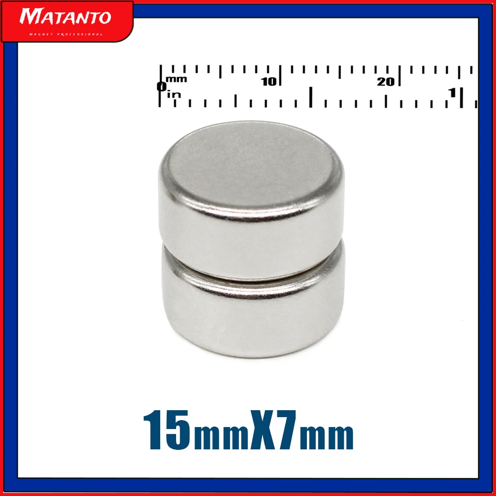 

5/10/20/30/50PCS 15x7 Circular Magnets sheet 15mm X 7mm Round Neodymium Magnet Strong N35 15x7mm Permanent Disc Magnet 15*7 mm