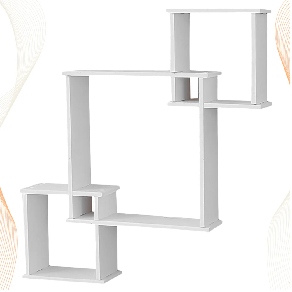

1pc Storage Rack Square Floating Shelves Kitchen Farmhouse Shelves Hanging Cube Shelves Decorative Display Cubes