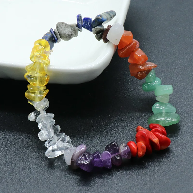 Оптовая продажа 10 шт./лот семь чакр нерегулярные галлетные бусины Рейки