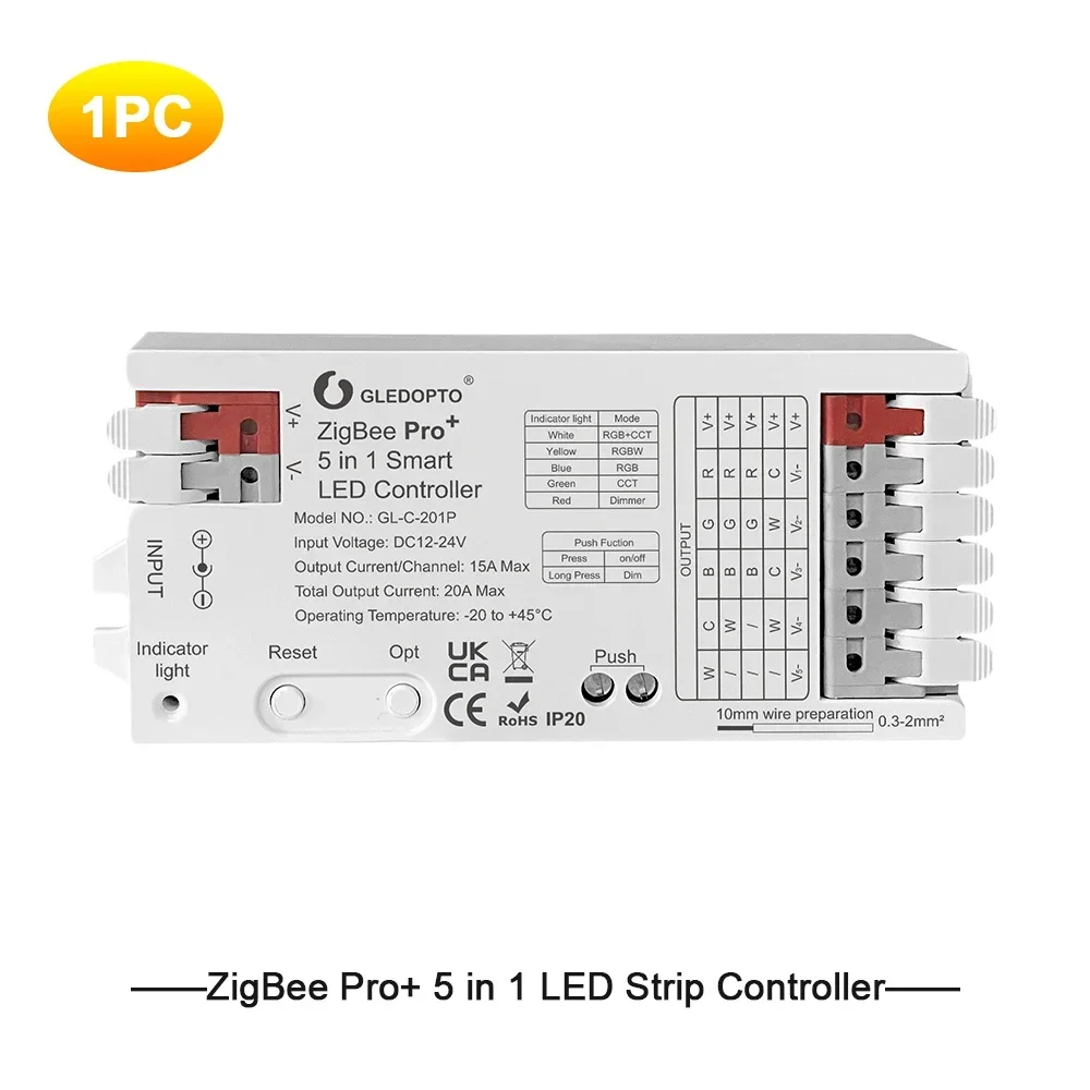 

GLEDOPTO ZigBee3.0 Pro+ RGB-контроллер