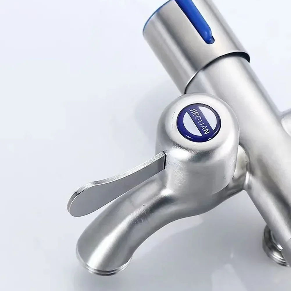 Трехходовой кран из нержавеющей стали смеситель для раковины стиральная машина