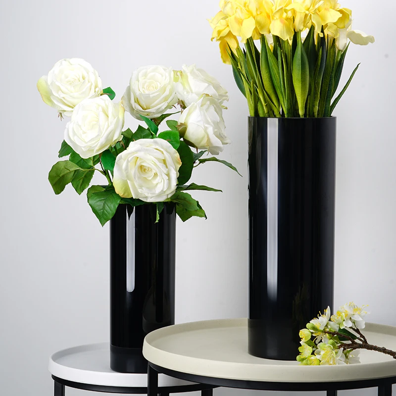 

Modern Luxury Vase Plastic Table Decorative Vase Nordic Style Design Minimalist Aesthetic Floreros Interior Decoration Home