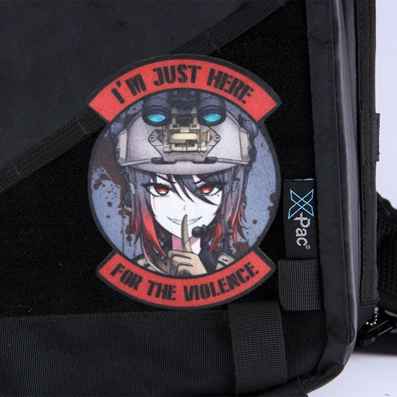 Я здесь для аниме-нашивки Аниме Мисака Микото значок на моральный дух блестящий