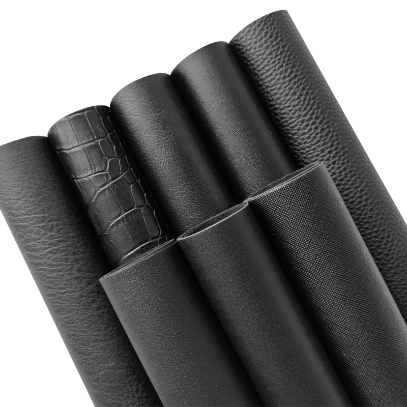 

Litchi PU Leatherette Faux Leather Fabric Synthetic Sheets For Sewing Bow Bag Brooches Sofa Car DIY Hademade Material 46*135cm