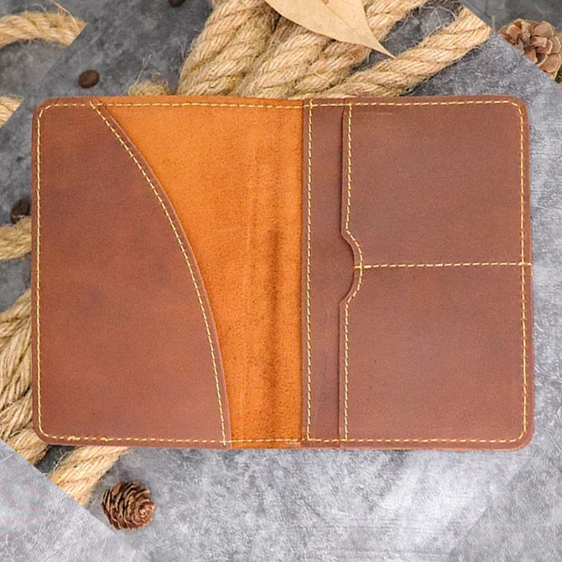 

Обложка для паспорта мужская из натуральной кожи, в стиле ретро