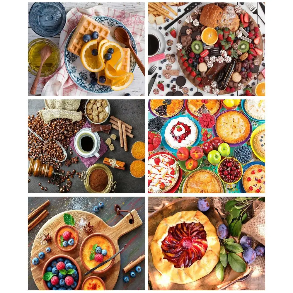 

CHENISTORY Diamond Embroidery 5D fruits food Diamond Painting Picture Mosaic Embroidery Pictures Artwork
