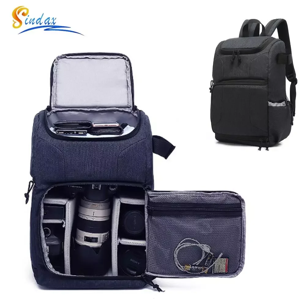 

Waterproof DSLR Camera Bag Photo Cameras Backpack Portable Travel Tripod Lens Pouch Video Bag for DSLR Camera Tablet PC Laptop