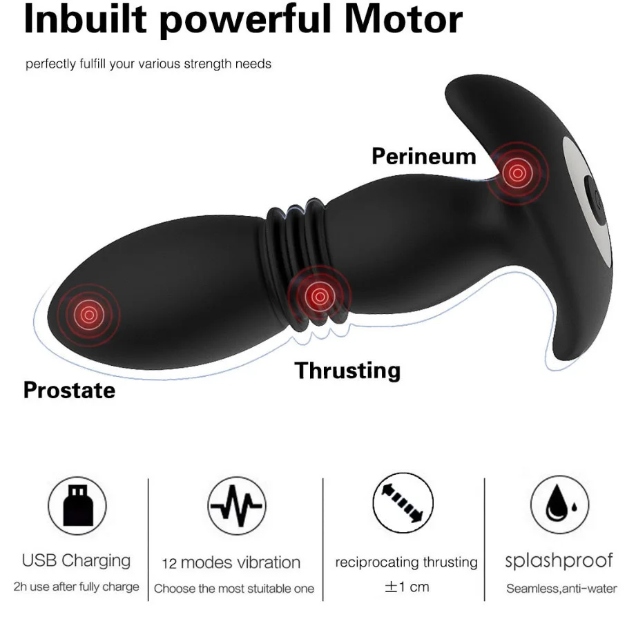 Анальный игрушечные Вибраторы перезаряжаемый Электрический дистанционный