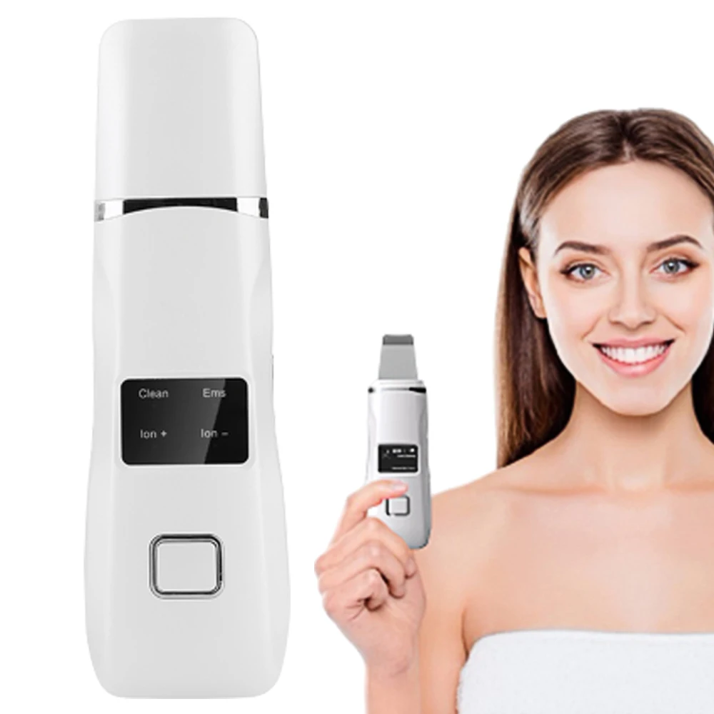 

1 шт. ультразвуковой скруббер Массажер для глубокой очистки кожи уход за кожей лица ультразвуковой пилинг Лопата очиститель пор для лица ко...