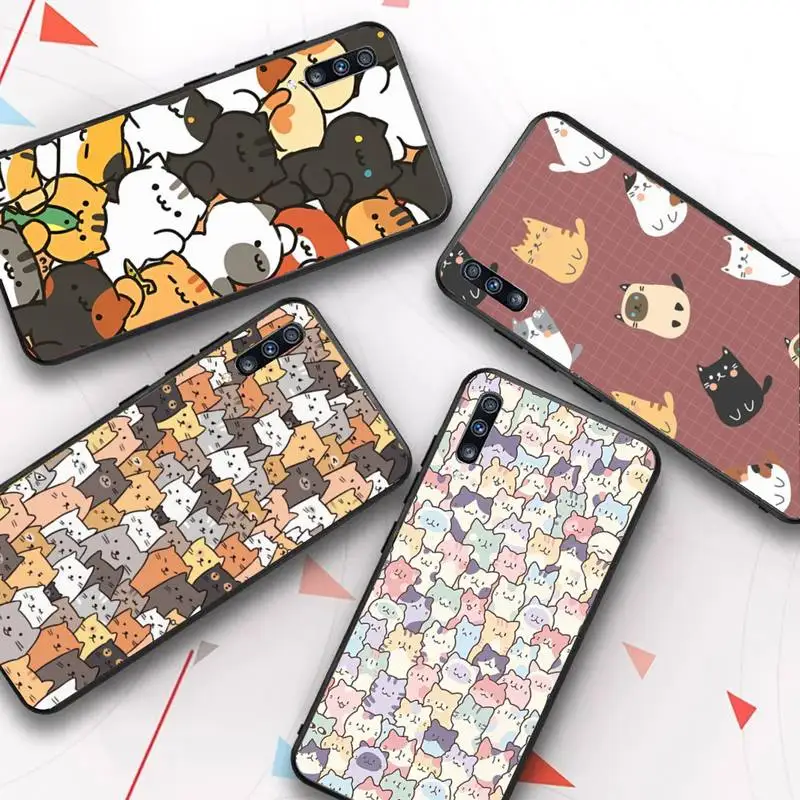 

Cat Cute Phone Case for Samsung A51 01 50 71 21S 70 10 31 40 30 20E 11 A7 2018