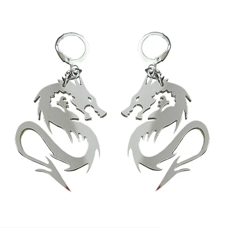 Винтажные бронзовые серьги Firery с крючком дракона серьги-подвески тотема