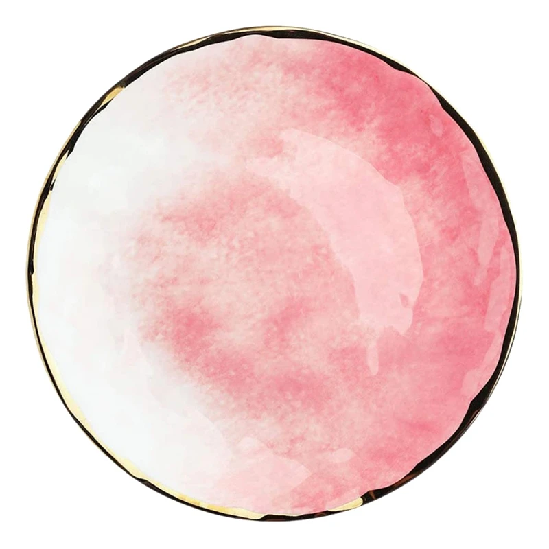 

Ceramic Dinner Plates Porcelain Lunch Plates Dining Party Restaurant Serving Dish For Steak Pizza Salad Pasta Pie Pink