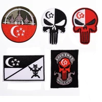 5pcs tactical morale slogans army military badgeon for on hats backpack clothes iron patch embroidered diy sew ironing applique