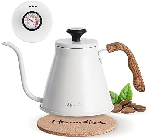 

Чайник чайный Harriet с термометром, чайник из нержавеющей стали с 3-уровневым основанием, 37 унций