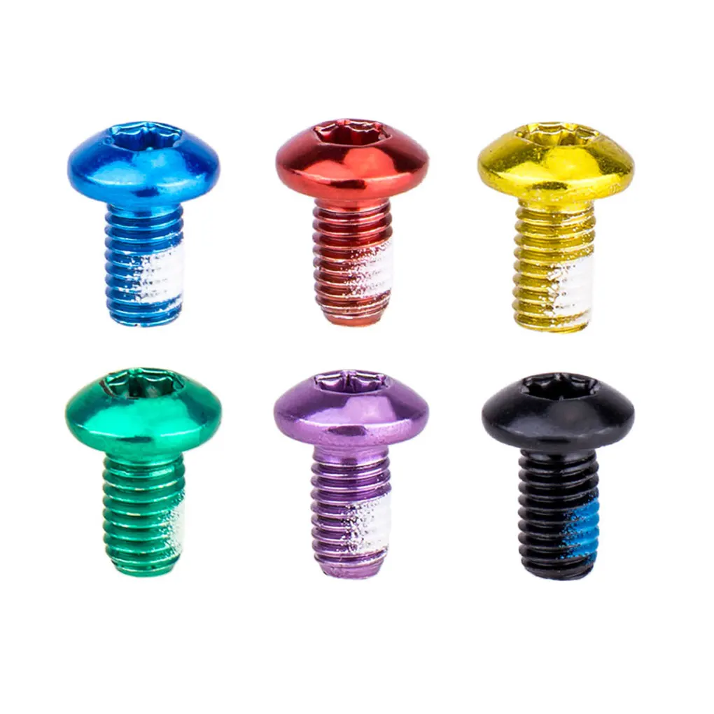 

ZTTO 12 PCS MTB Bike Color Non-slip Disc Screw Bicycle M5x10mm Disk Brake Rotor Bolts T25 Torx Screws Mountain Bike Accessories