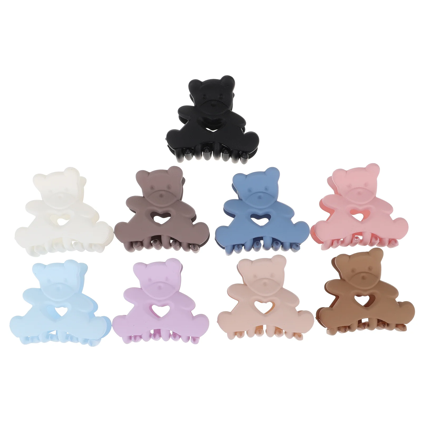 

9 Pcs Hairpin Supplies Plastic Tiara Jaw Clips Mini Claw Barrettes Colorful Clamps Cute Claws Woman Headdress