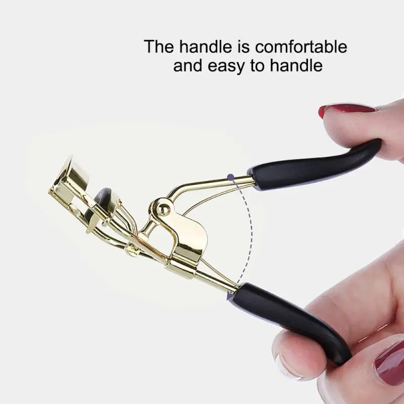 

Stainless Steel Eyelash Curler Durable Powerful False Eyelashes Curler Clip Silicone Strip Beginner Makeup Cosmetic Beauty Tools