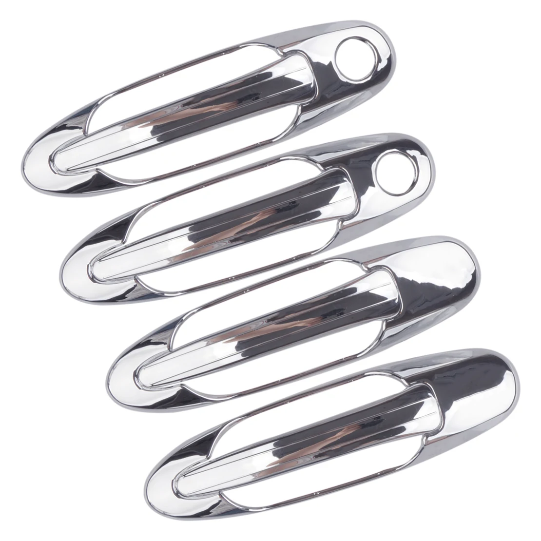 

Накладки на наружные дверные ручки автомобиля, накладки, подходят для Toyota Land Cruiser 100 LC100 Lexus LX470 1998-2004 2005 2006 2007, серебристый