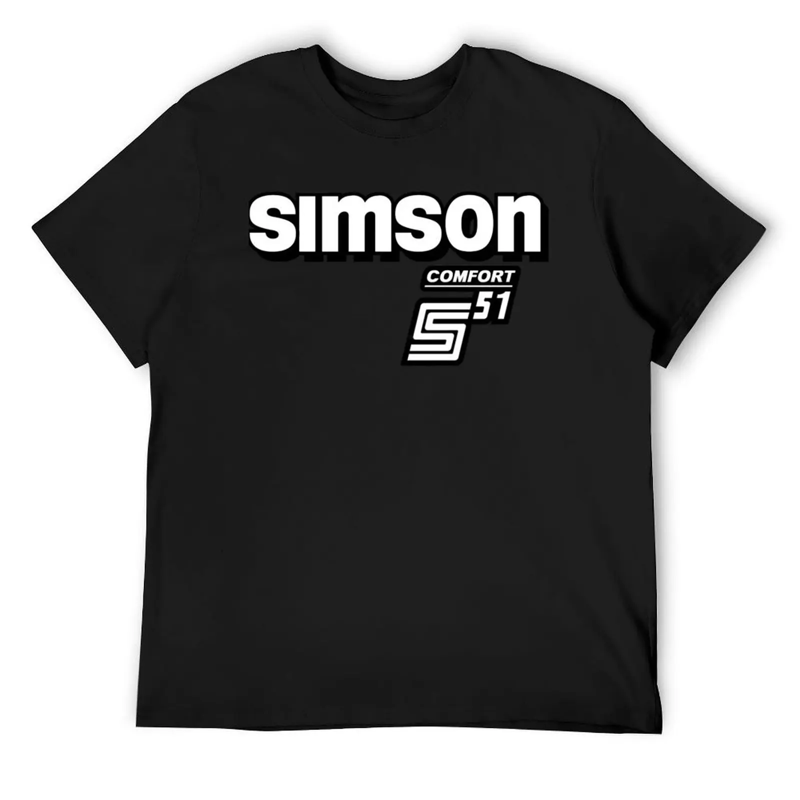 Simson S51 Комфортная футболка с графикой бутик одежды на день Святого Валентина