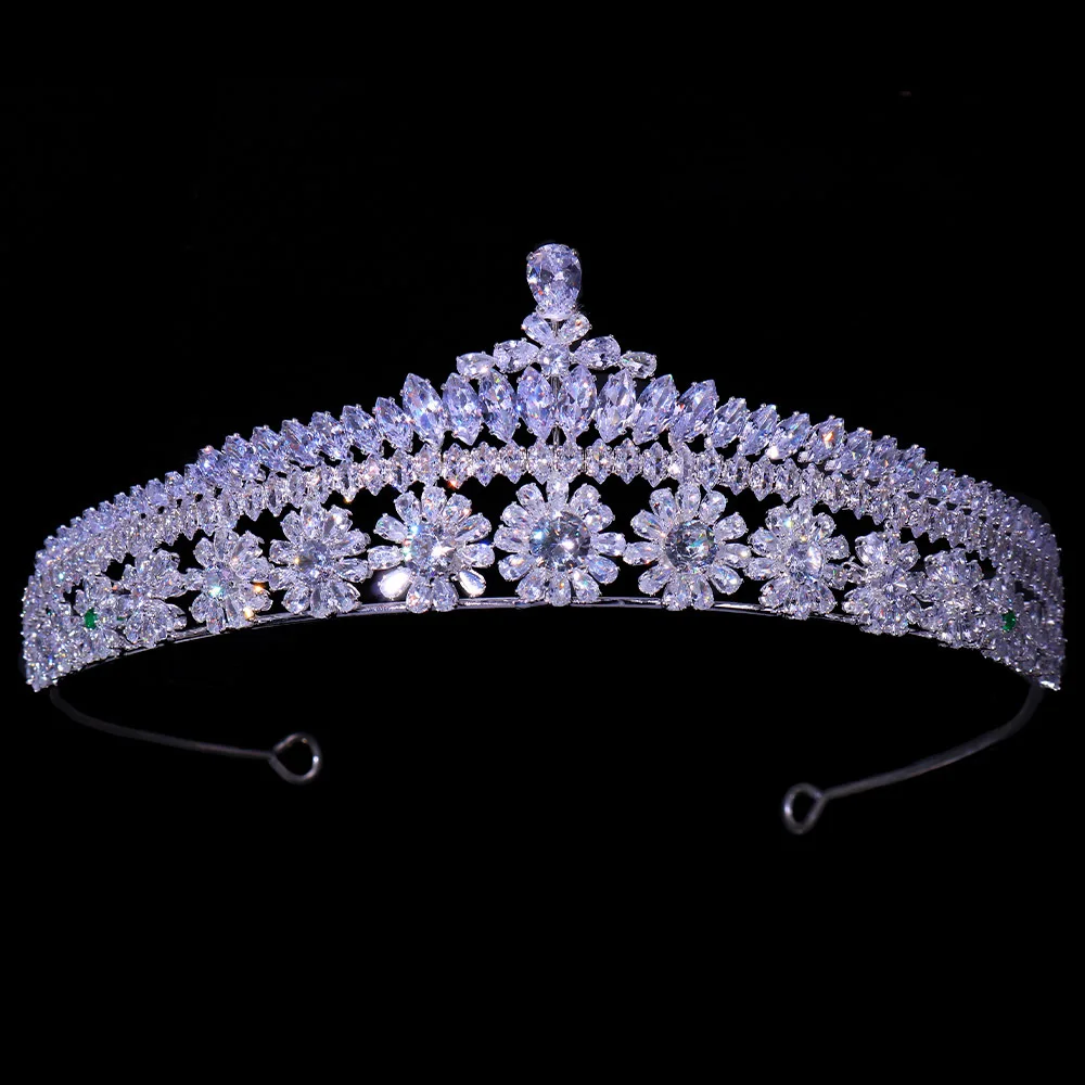 

Luxury Royal King Wedding Crown Bride Tiaras and Crowns Queen Hair Jewelry Crystal Diadem Prom Headdress Accessories Pageant