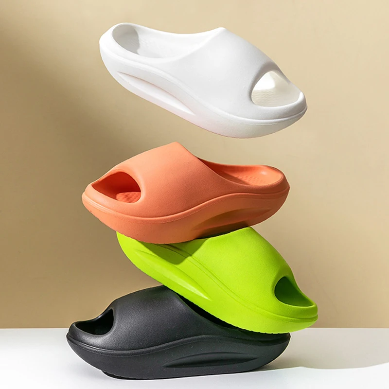 Casual Home Slippers Women Fashion Summer Beach Slides Outdoor Sandals Shoes Non-slip EVA Soft Thick Sole Unisex Indoor Slippers