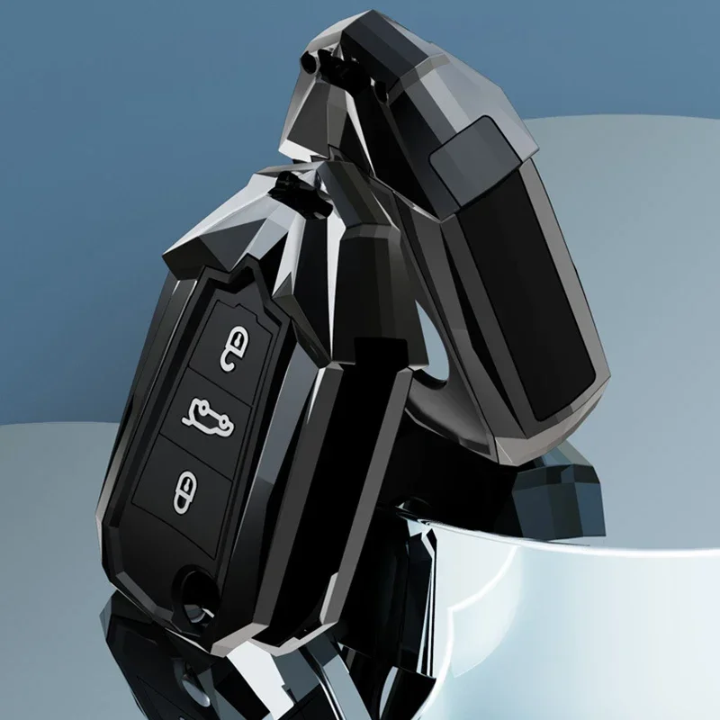 Силиконовый чехол для автомобильного ключа Zine из сплава Peugeot 308 408 508 2008 3008 4008 5008