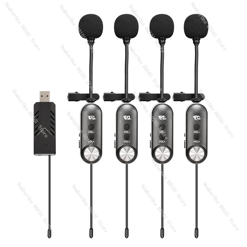 Беспроводной микрофон с зажимом на воротнике Все в одном для обучения учителю