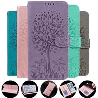 funda google 5a 5g flip leather case for google pixel 7 6 pro cases tree deer magnetic wallet phone back cover card holder women