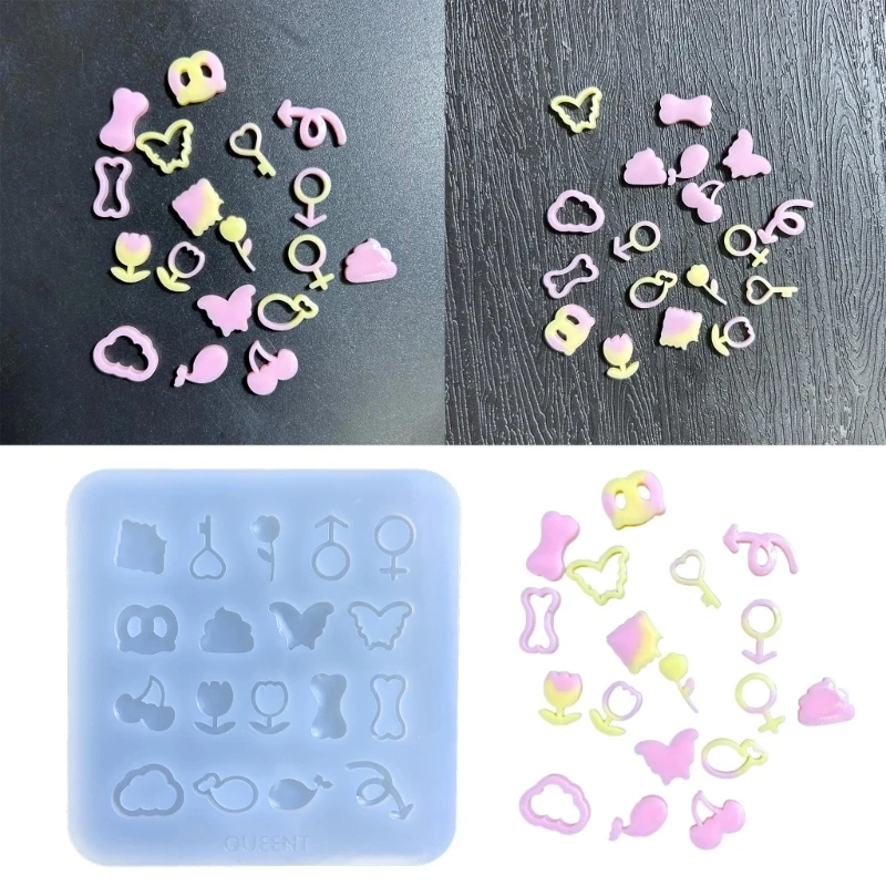 

Flower Resin Mold Hollow Epoxy Shaker Filling Silicone Mold for Quicksand Mold