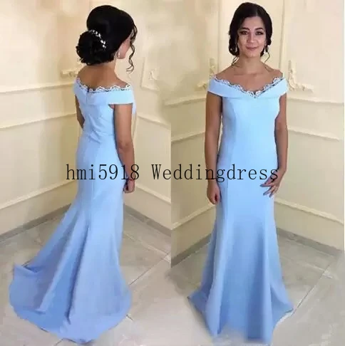 

Elegant Long Mermaid Mother Of The Bride Dresses For Womens Off Shoulder Lace Edge Wedding Guest Dress Arabic Party Evening Gown