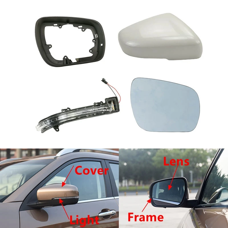 

Car Rearview Mirror Cover / Frame / Glass Lens Turn Signal Light For Chery Jetour X70 X70S 2018 2019