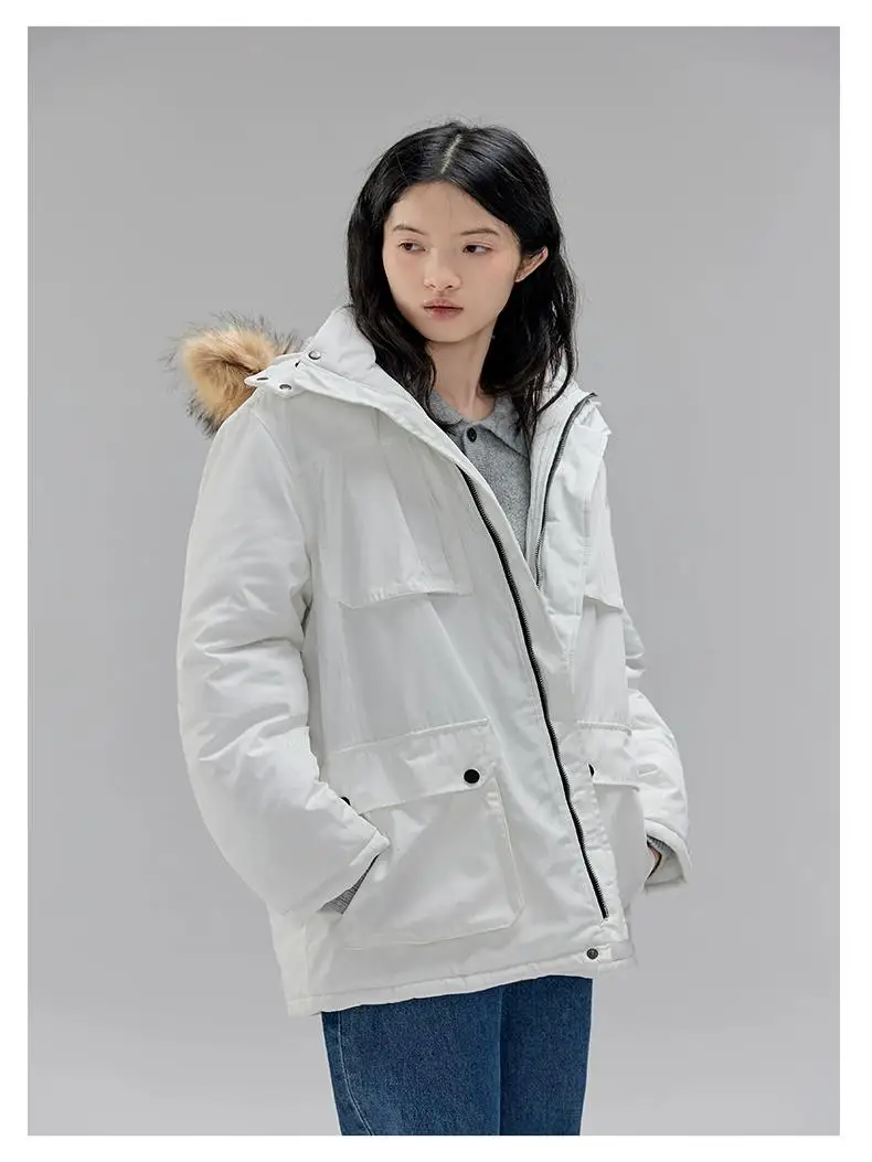 Ткань из чистого хлопка импортная Японии ткань парка-карго средней длины куртка