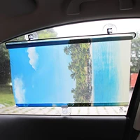 1pc 50125cm car windshield shade automatic extension visor shade curtain uv protector window cover car n0z0
