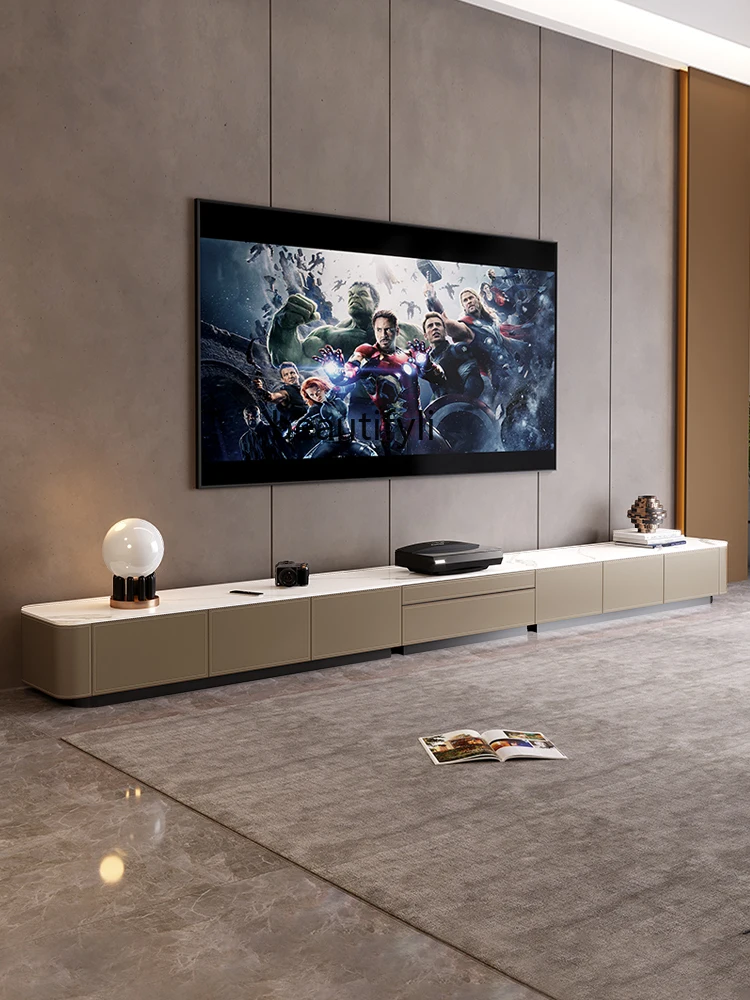 Шкаф для телевизора с лазерной проекцией выдвижной кожаный проектор в