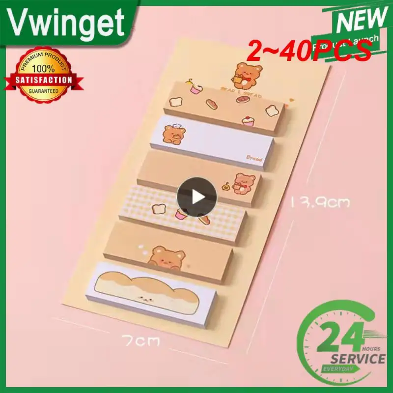 

2~40PCS Kawaii Cartoon Sticky Notes Adhesive Office School Supplies Stationery Memo Pad Index Notepad Sketchbook Planner