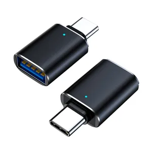OTG Adapter Type-C to USB3.0 Connector with Indicator for Mobile Phone Charger Data Cable Universal  in USA (United States)