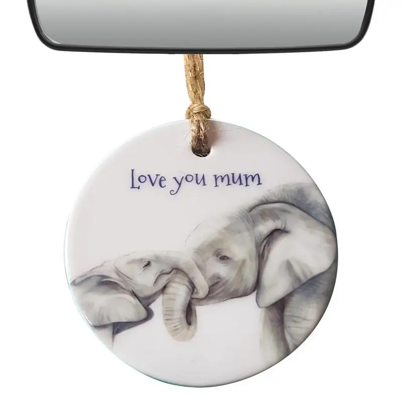

Elephant Mother And Child Ornament Acrylic Mom Elephant With Baby Mother's Day Ornaments Love You Mom For Christmas Tree Home
