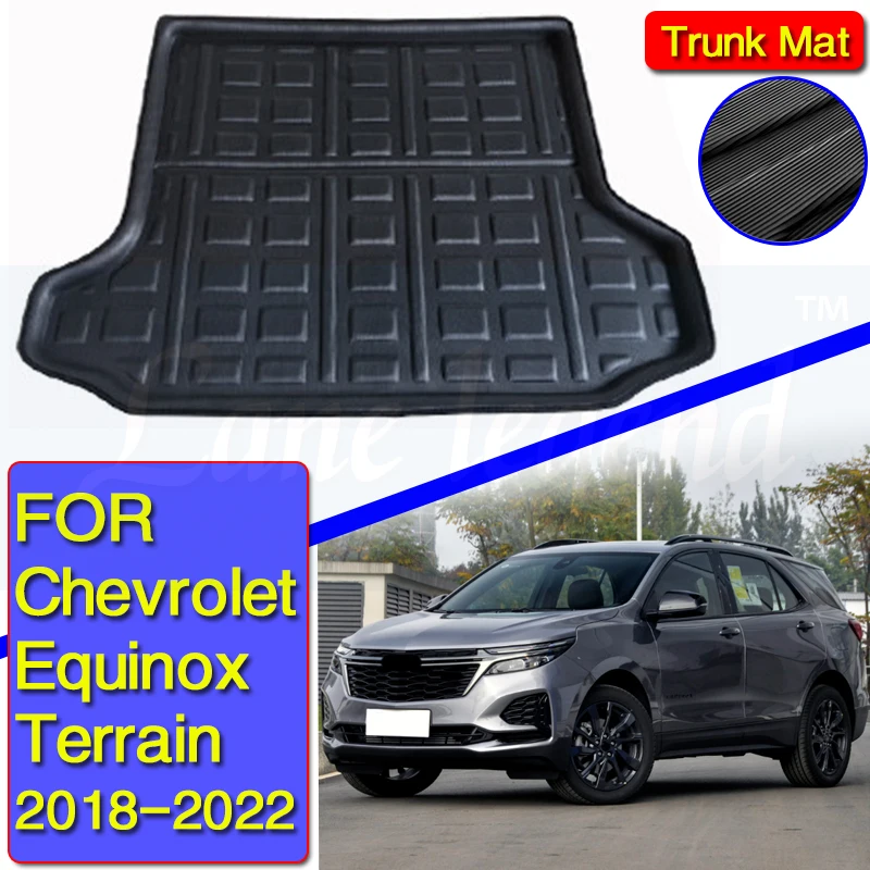 สำหรับ GMC Terrain Holden Chevrolet Chevy Equinox 2018 ~ 2022 Boot Cargo Liner ด้านหลังลำตัว Mat Liner พรมกระเป๋าเดินทาง cargo Tray