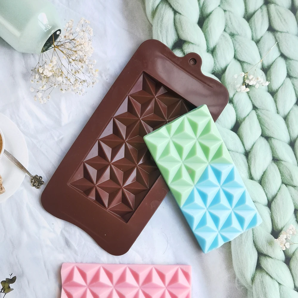 

New Silicone Chocolate Mold Many Square Shapes Cake Mould Jelly Candy 3D DIY Kitchen Accessories Reusable Baking Tools