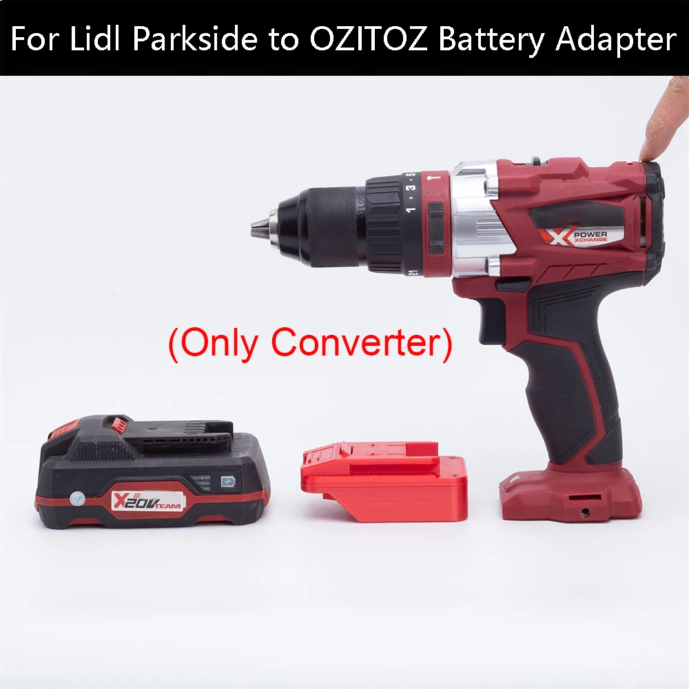

For Lidl Parkside Lithium Battery Converter Adapter to OZITO for Einhell 18/20V Power Tool (Not include tools and battery)